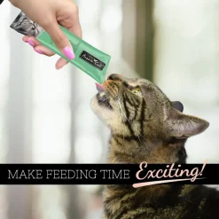Fussie Cat Mackerel with Beef Puree Lickable Cat Treats, 0.5-oz x 4-tubes