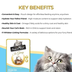 Fussie Cat Premium Ocean Fish in Gravy Wet Cat Food, 2.47-oz