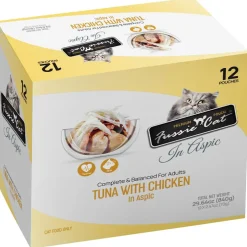 Fussie Cat Premium Tuna with Chicken in Aspic Wet Cat Food, 2.47-oz pouch