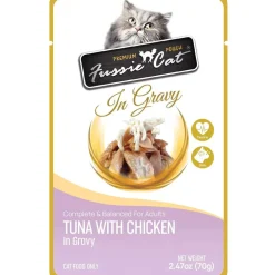 Fussie Cat Premium Tuna with Chicken in Gravy Wet Cat Food, 2.47-oz pouch