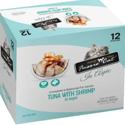 Fussie Cat Premium Tuna with Shrimp in Aspic Wet Cat Food, 2.47-oz pouch