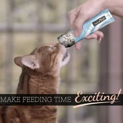 Fussie Cat Tuna with Ocean Fish Puree Lickable Cat Treats, 0.5-oz x 4-tubes
