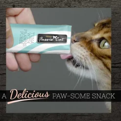 Fussie Cat Tuna with Prawns Puree Lickable Cat Treats, 0.5-oz x 4-tubes