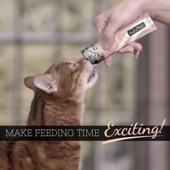 Fussie Cat Tuna with Salmon Puree Lickable Cat Treats, 0.5-oz x 4-tubes
