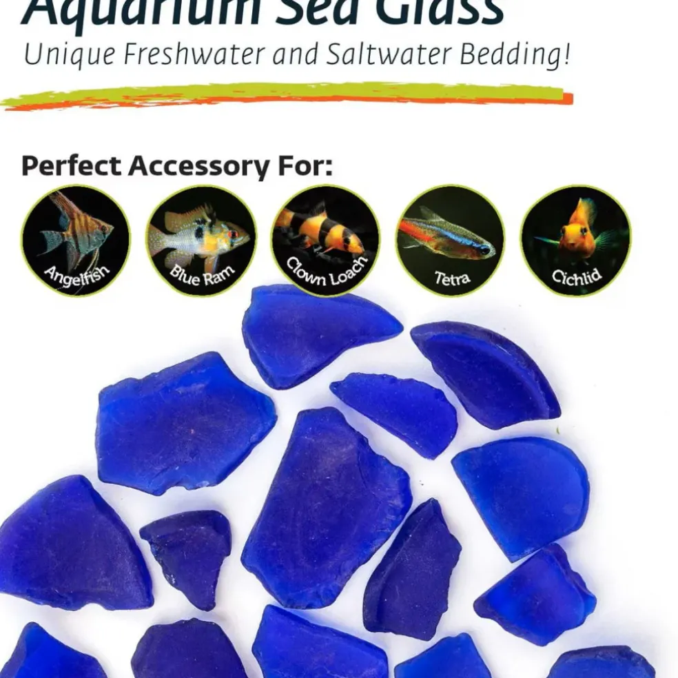 Galapagos Aquarium Sea Glass For Reptiles - 4 lb bag