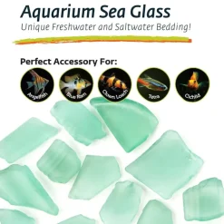 Galapagos Aquarium Sea Glass For Reptiles - 4 lb bag