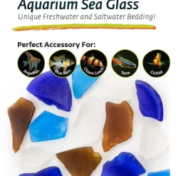 Galapagos Aquarium Sea Glass For Reptiles - 4 lb bag