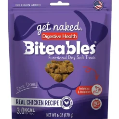 Get Naked Biteables Functional Digestive Health Real Chicken Recipe Dog Treats, 6-oz bag
