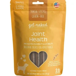 Get Naked Joint Health Grain-Free Dental Stick Dog Treats, Small, 18 count