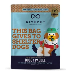 GivePet Doggy Paddle Coconut, Mango & Pineapple Soft & Chewy Dog Training Treats (6 oz)