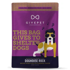 GivePet Doghouse Rock Bacon, Peanut Butter & Banana Dog Treats (11 oz)