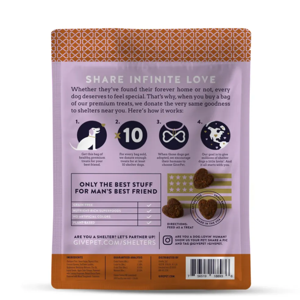 GivePet Off-Leash Leisure Applesauce, Bacon & Cinnamon Soft & Chewy Dog Training Treats (6 oz)