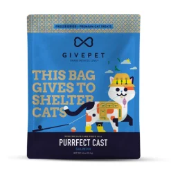 GivePet Purrfect Cast Freeze-Dried Salmon Cat Treats