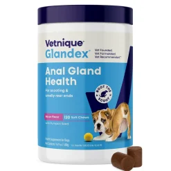 Glandex Anal Gland Support Bacon Flavored Soft Chews for Dogs
