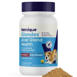 Glandex Anal Gland Support Beef Liver Flavored Powder for Dogs & Cats