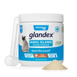 Glandex Anal Gland Support Tuna Flavored Powder for Cats (4 oz)