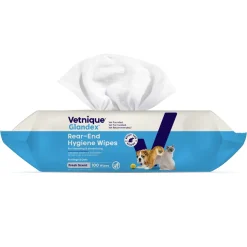 Glandex Anal Rear End Gland Hygienic Pet Wipes for Cats and Dogs