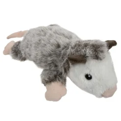 GoDog Flatz Opossum Squeaky Plush Dog Toy, Large