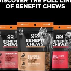 Go! Solutions Benefit Chews Digestion + Gut Health Salmon Recipe Soft & Chewy Treats for Dogs (6 oz)