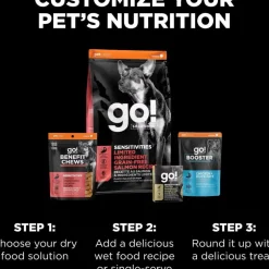 Go! Solutions Benefit Chews Sensitivies Limited Ingredient Salmon Recipe Soft & Chewy Treats for Dogs (6 oz)