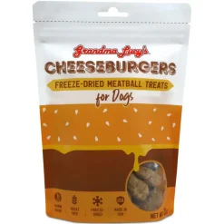 Grandma Lucy Cheeseburgers Freeze-Dried Meatball Treats for Dogs, 3-oz