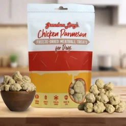 Grandma Lucy Chicken Parmesan Freeze-Dried Meatball Treats for Dogs, 3-oz