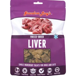 Grandma Lucy's Freeze-Dried Chicken Liver Dog & Cat Treats (2.5 oz)