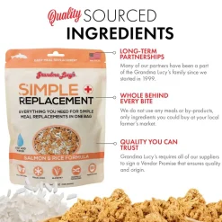 Grandma Lucy Simple Remedy Freeze-Dried Salmon & Rice Formula for Dogs, 7-oz