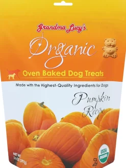 Grandma Lucy's Organic Oven Baked Pumpkin Treats For Dogs (14 oz)