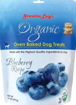 Grandma Lucy's Organic Oven Baked Blueberry Treats For Dogs (14 oz)