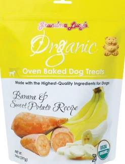 Grandma Lucy's Organic Oven Baked Banana & Sweet Potato Treats For Dogs (14 oz)