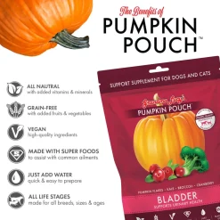 Grandma Lucy's Pumpkin Pouch Bladder Freeze-Dried Dog & Cat Food Topper for Dogs & Cats - 6oz