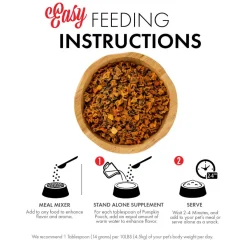 Grandma Lucy's Pumpkin Pouch Digestive Freeze-Dried Dog & Cat Food Topper for Dogs & Cats - 6oz