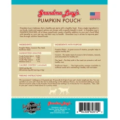 Grandma Lucy's Pumpkin Pouch Skin & Coat Freeze-Dried Dog & Cat Food Topper for Dogs & Cats - 6oz