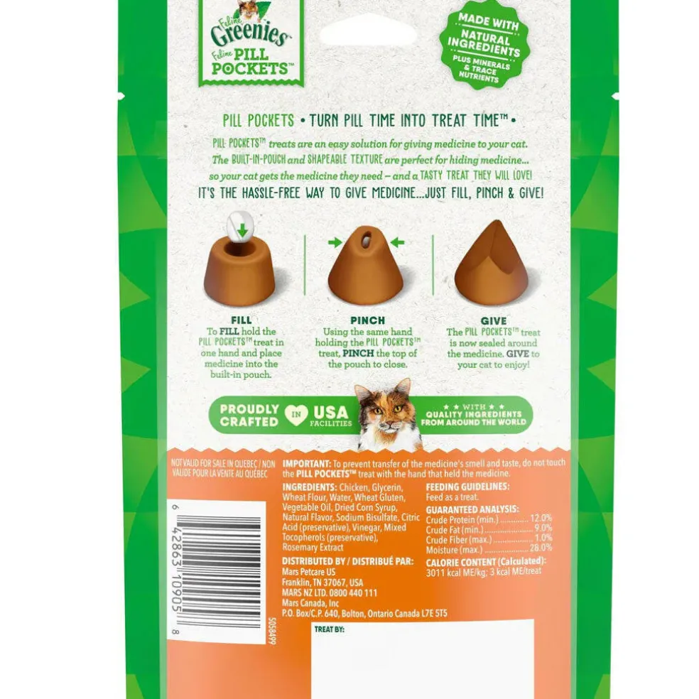 Greenies Feline Pill Pockets Chicken Flavor