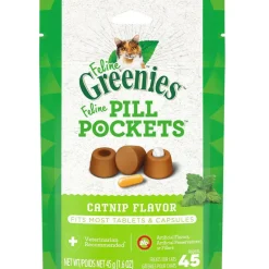 Greenies Feline Pill Pockets Catnip Flavor, 1.6-oz