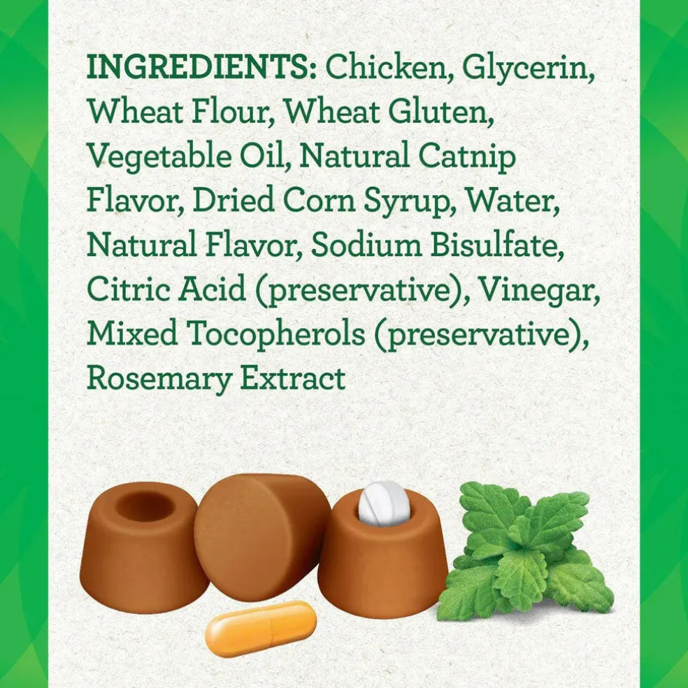 Greenies Feline Pill Pockets Catnip Flavor, 1.6-oz