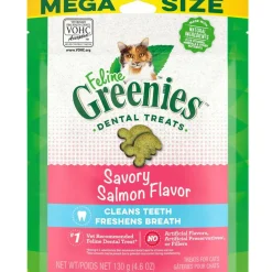Greenies Feline Savory Salmon Flavor Dental Cat Treats