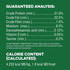 Greenies Feline Smart Bites Healthy Kitten Treats For Cats