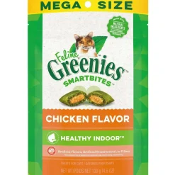 Greenies Feline SmartBites Healthy Indoor Chicken Flavor Cat Treats