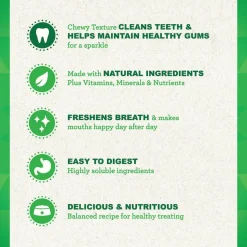 GREENIES Fresh Mint Teenie Dental Treats, 43 count