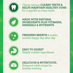 Greenies Original Dental Chews for Dogs, Treat-Pak, Teenie
