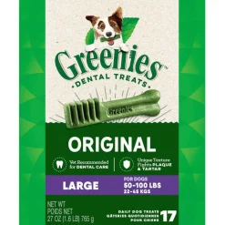 Greenies Original Dental Chews for Dogs, Treat-Pak, Large