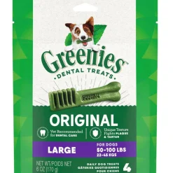 Greenies Original Dental Chews for Dogs, Treat-Pak, Large