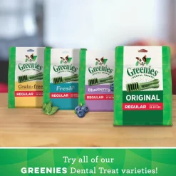 Greenies Original Dental Chews for Dogs, Treat-Pak, Regular