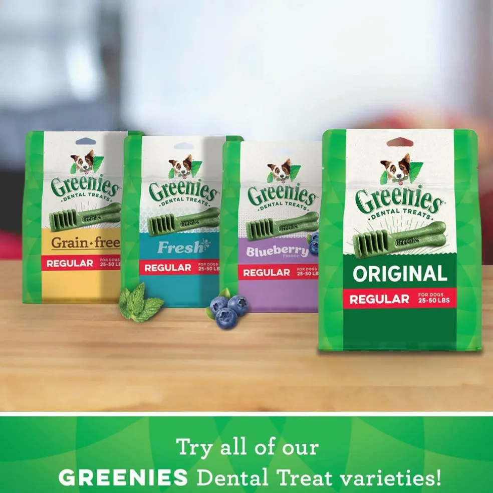 Greenies Original Dental Chews for Dogs, Treat-Pak, Regular