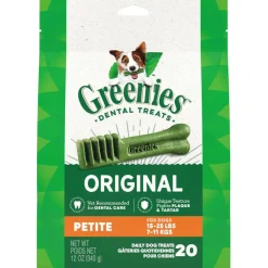 Greenies Original Dental Chews for Dogs, Treat-Pak, Petite