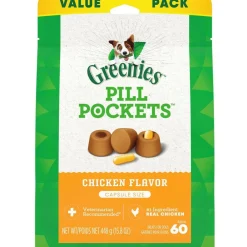 Greenies Pill Pockets Chicken Flavor Treats for Dogs, Capsule Size