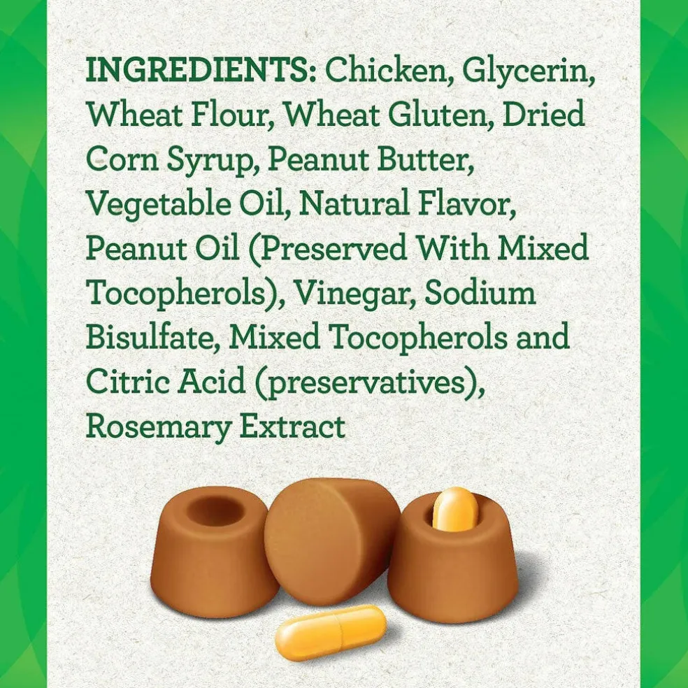 Greenies Pill Pockets Peanut Butter Flavor Treats for Dogs, Capsule Size