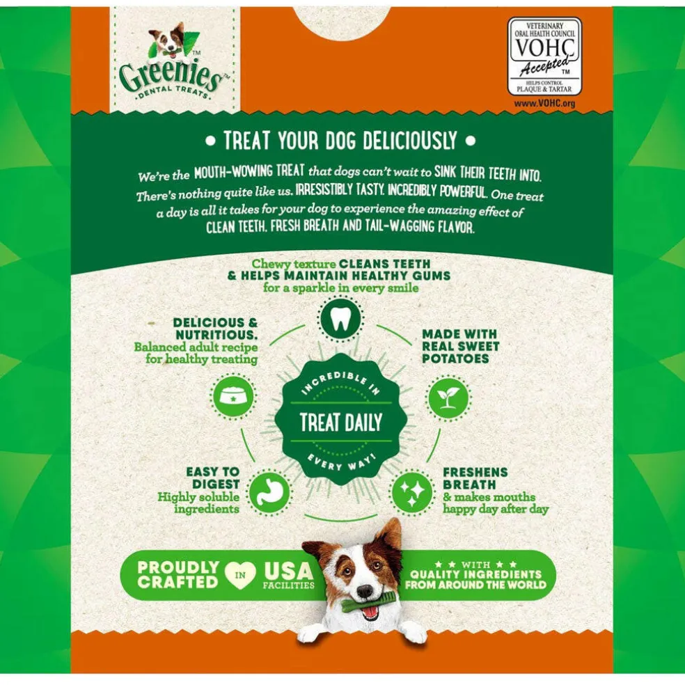 GREENIES Sweet Potato Petite Dental Treats, 60 count